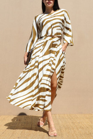 Loose Fit Top And Skirt Set