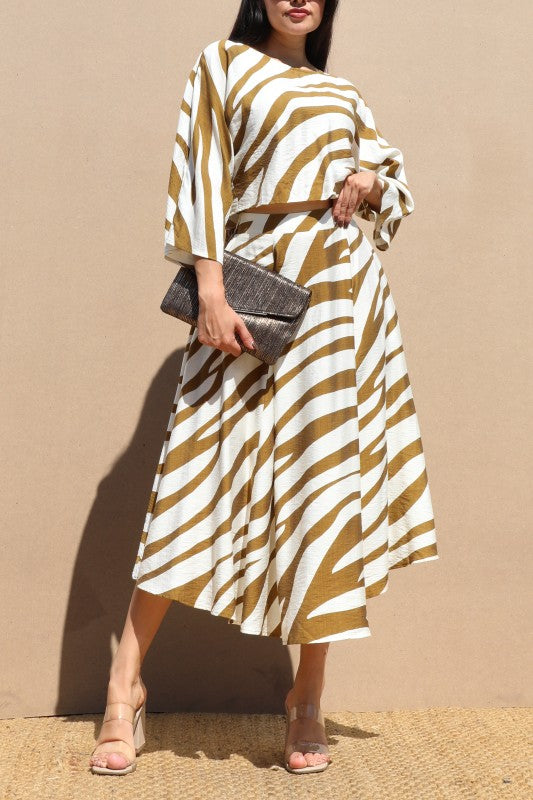 Loose Fit Top And Skirt Set