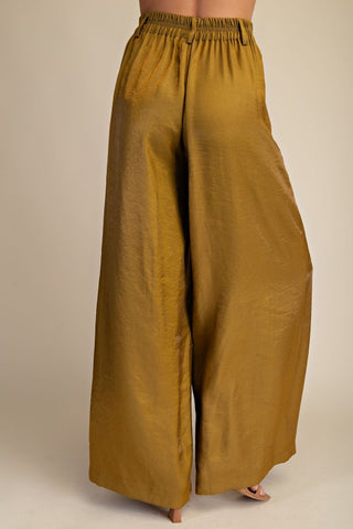 High Waist Tailored Wide Pants