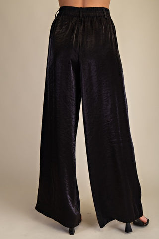 High Waist Tailored Wide Pants