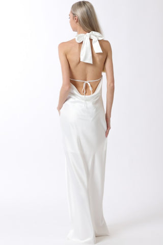 Cowl Backless Maxi Dress