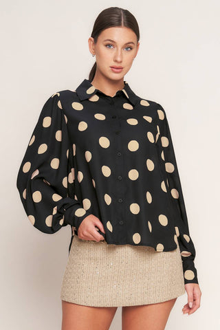 A Printed Woven Top