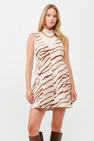 Printed Mini Dress