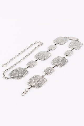 Geometric Metal Chain Belt