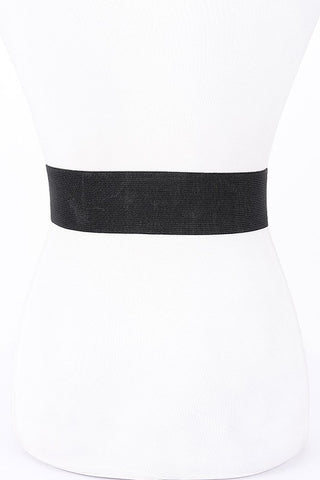 Metal Flower Elastic Belt