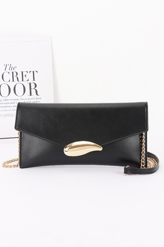 Vegan Leather Envelope Clutch Bag