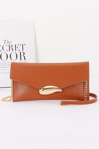 Vegan Leather Envelope Clutch Bag