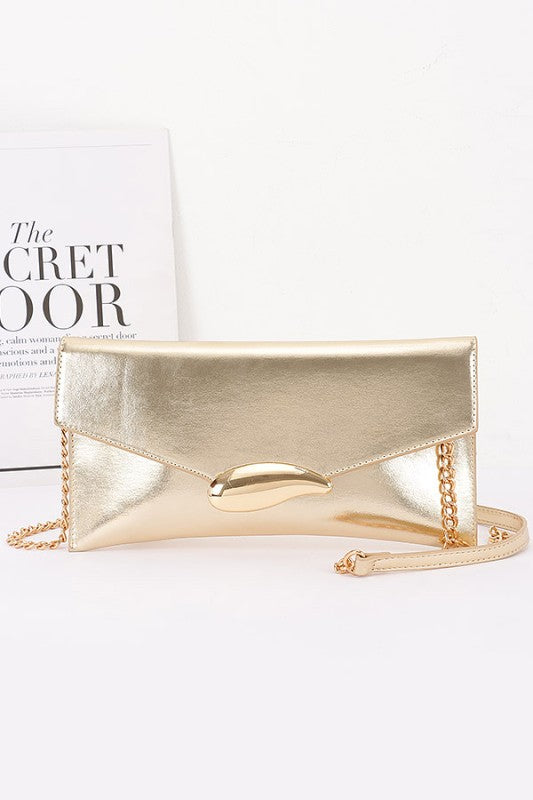 Vegan Leather Envelope Clutch Bag