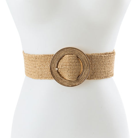 Boho Straw Paper Fashion Belt