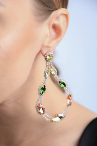 Rhinestoned Stud Earrings