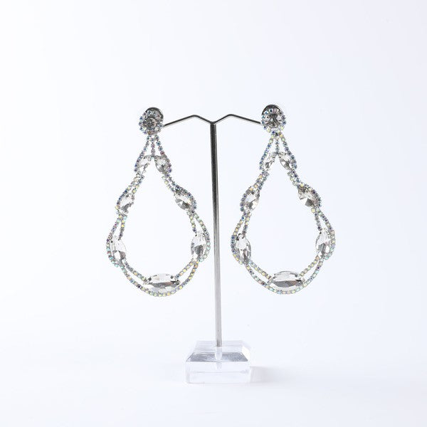 Rhinestoned Stud Earrings