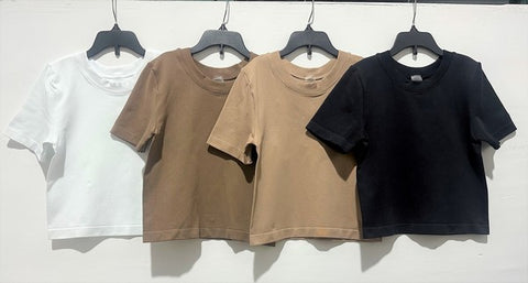 Smooth thick banded tee