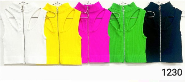 Zip cut out rib tank