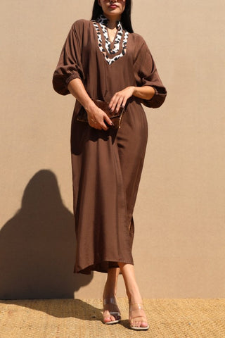 Loose Fit Woven Shirt Dress