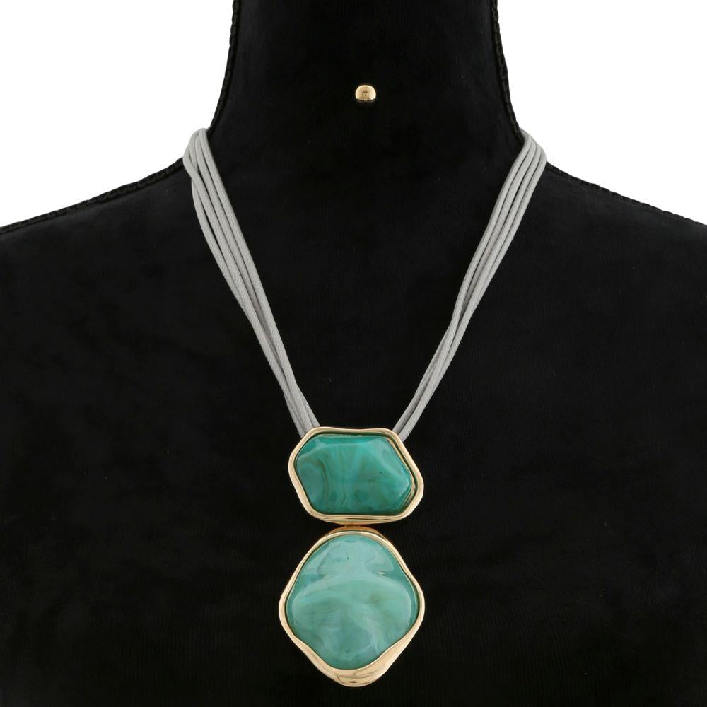 Double Stone Necklace