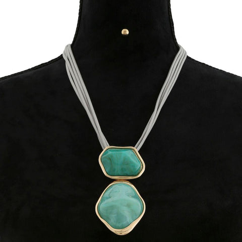 Double Stone Necklace