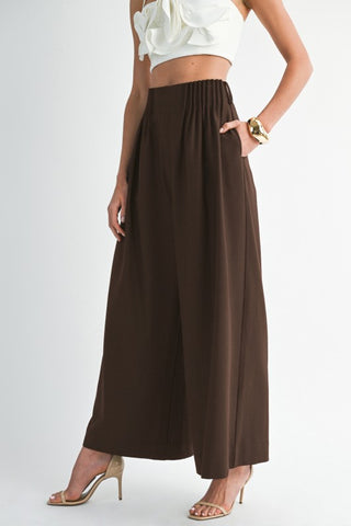 Black Wide-leg Palazzo Pants