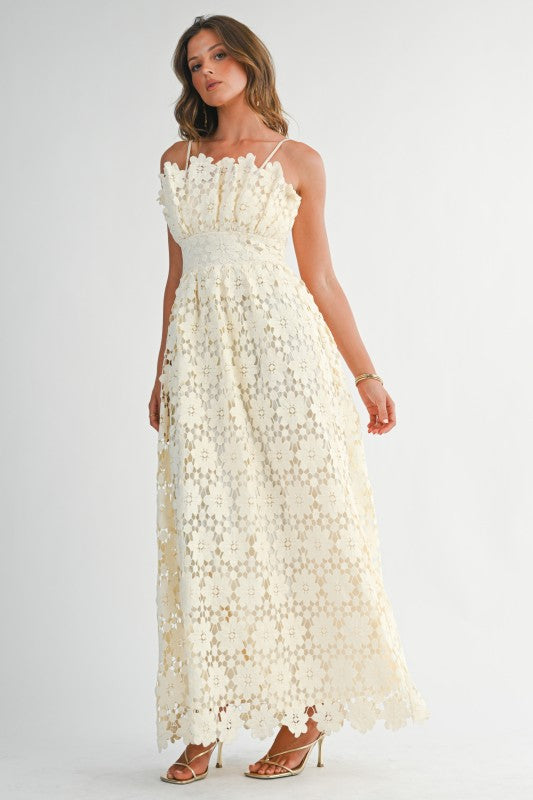 Floral Lace Maxi Dress