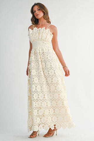 Floral Lace Maxi Dress