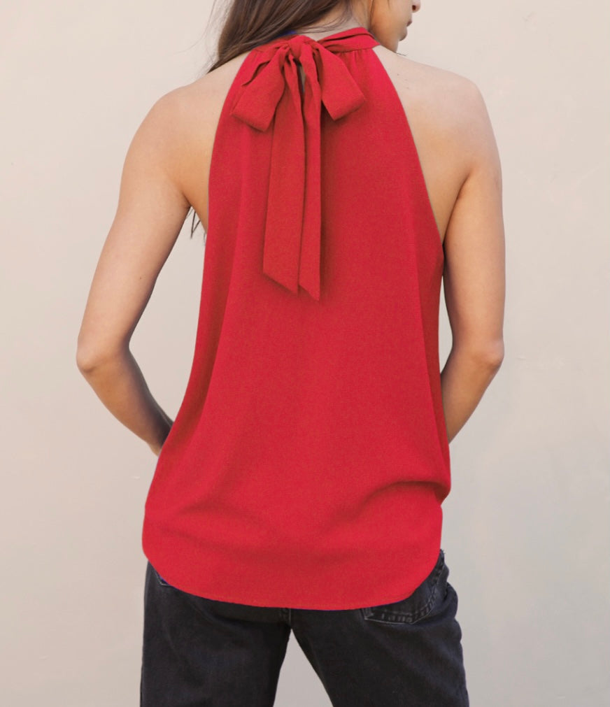 Crinkle Solid Ruffle Tunic Dress