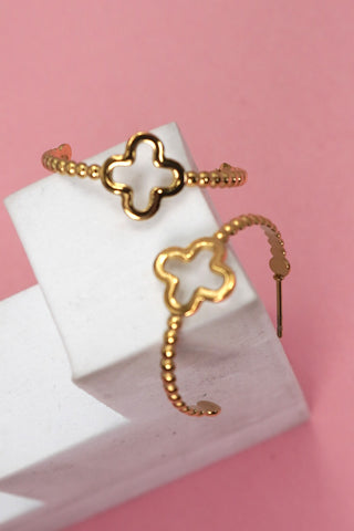 18k Stainless Steel Tarnish Free Waterproof Hoop