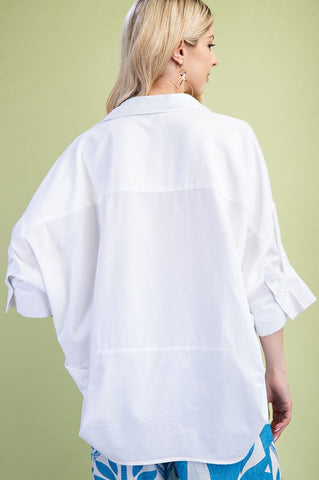 Lightweight V-neck Popover Shirt