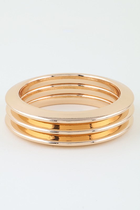 Triple Disc Bangle Bracelet
