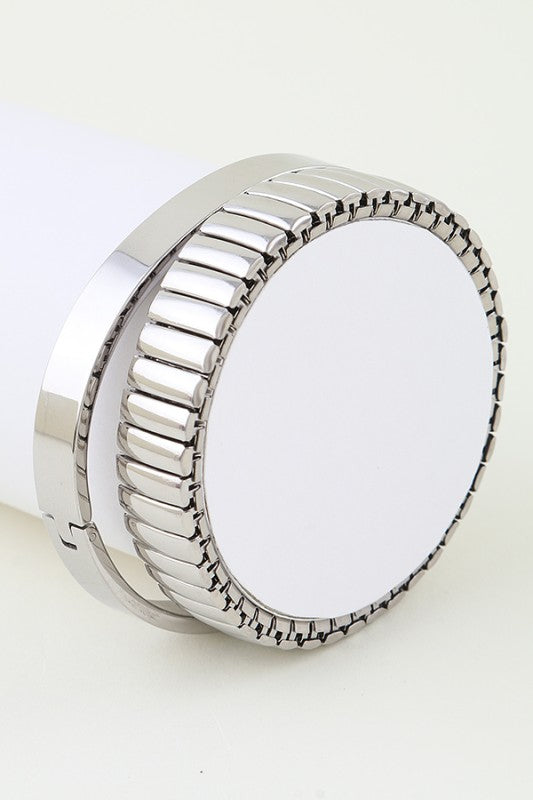 Modern Double Bar Chain Bracelet