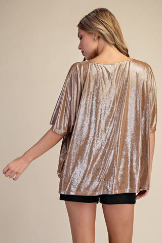 Round Neck Oversized Knit Top