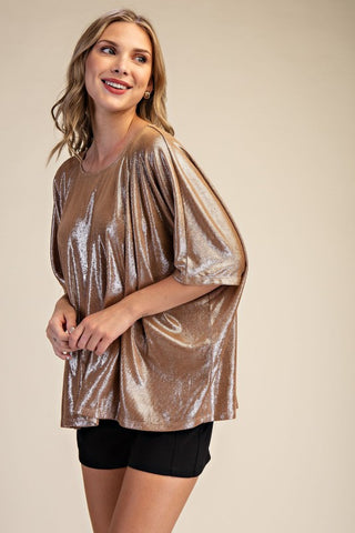 Round Neck Oversized Knit Top