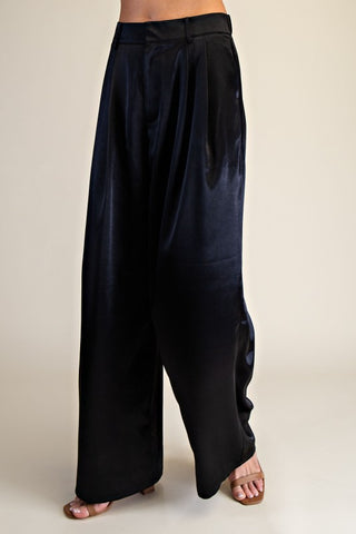 High-waisted Double Pleat Pants