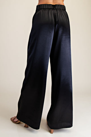 High-waisted Double Pleat Pants