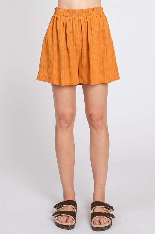 Elastic Waist Band Shorts