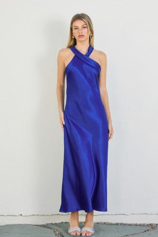 Moon City Halter Neck Midi Dress