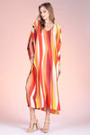 Sunset Wonders Caftan Dress with Back Band