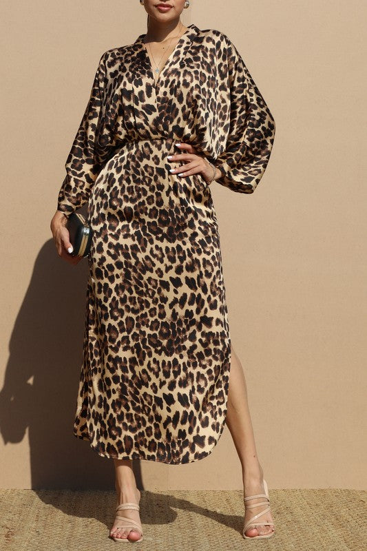 Leopard Loose Fit Long Dress