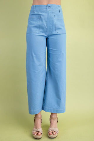 Cropped Wide Leg Pants