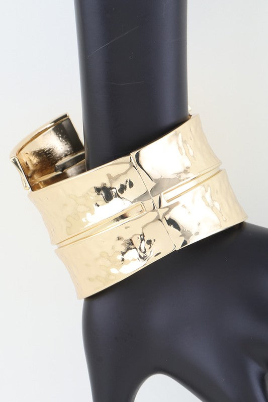 Shiny Multi Cuff Bracelet