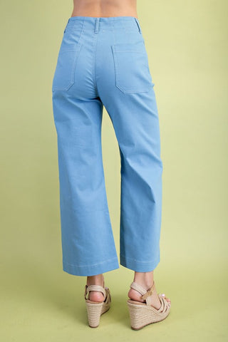 Cropped Wide Leg Pants
