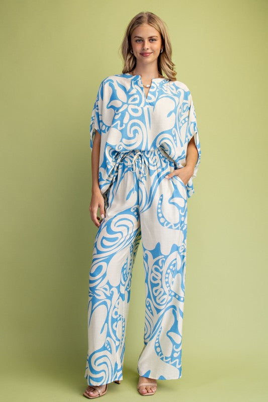 Printed Relaxed Fit Pants