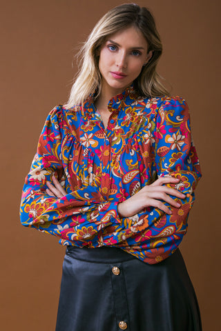 Printed Woven Top