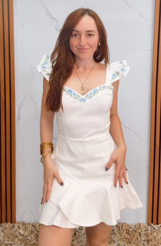 A Solid Woven Skort Romper