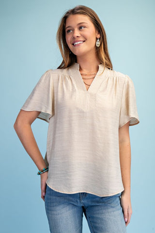 Lightweight V-neck Blouse