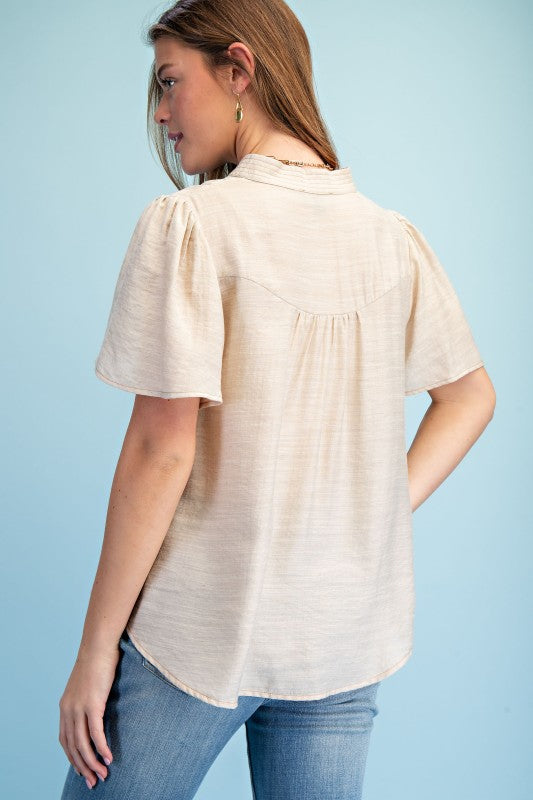 Lightweight V-neck Blouse