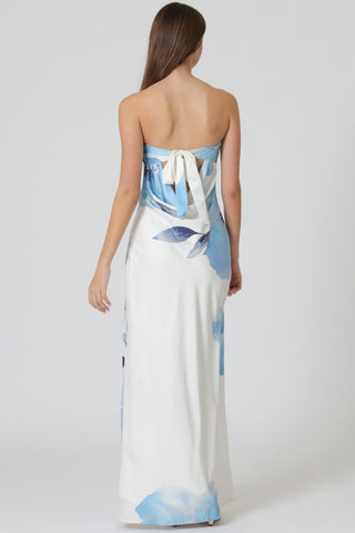 Back Chest Tie Tube Dress