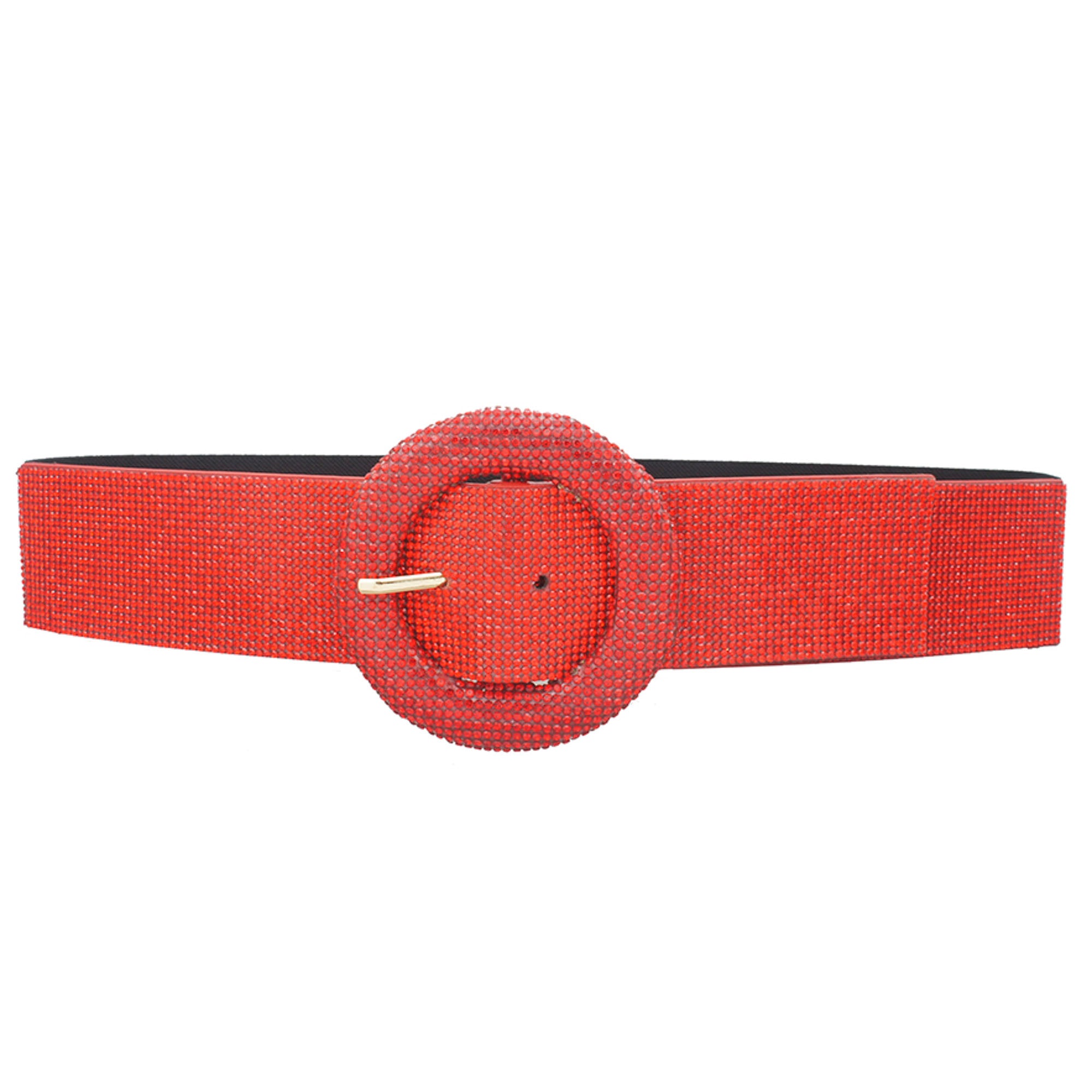 GLAM OUT CIRCLE BUCKLE RS ELASTIC BELT