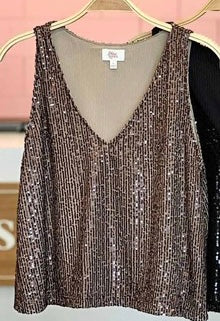 Shining Star Sequin Top