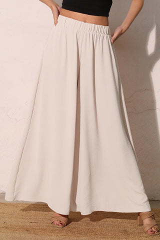 Matte Crepe Extra Wide Leg Pants
