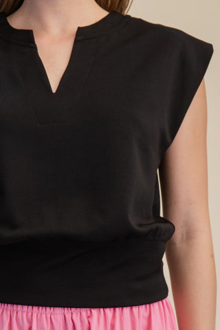 Round V Neck Line Muscle Sweatshirt