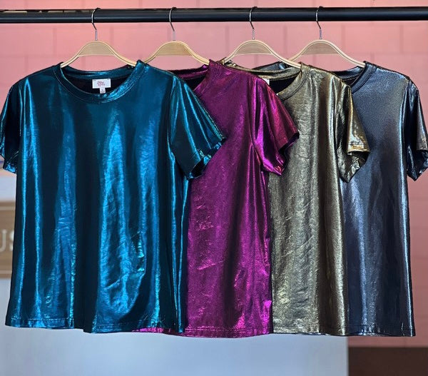 Metallic Basic t-shirt